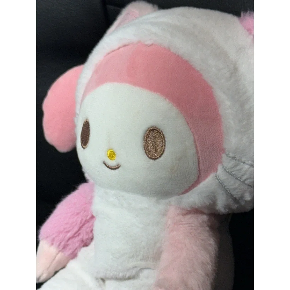 Sanrio My Melody Plush Pink &‎ White Bunny Costume w/ Yellow Bow Collectible